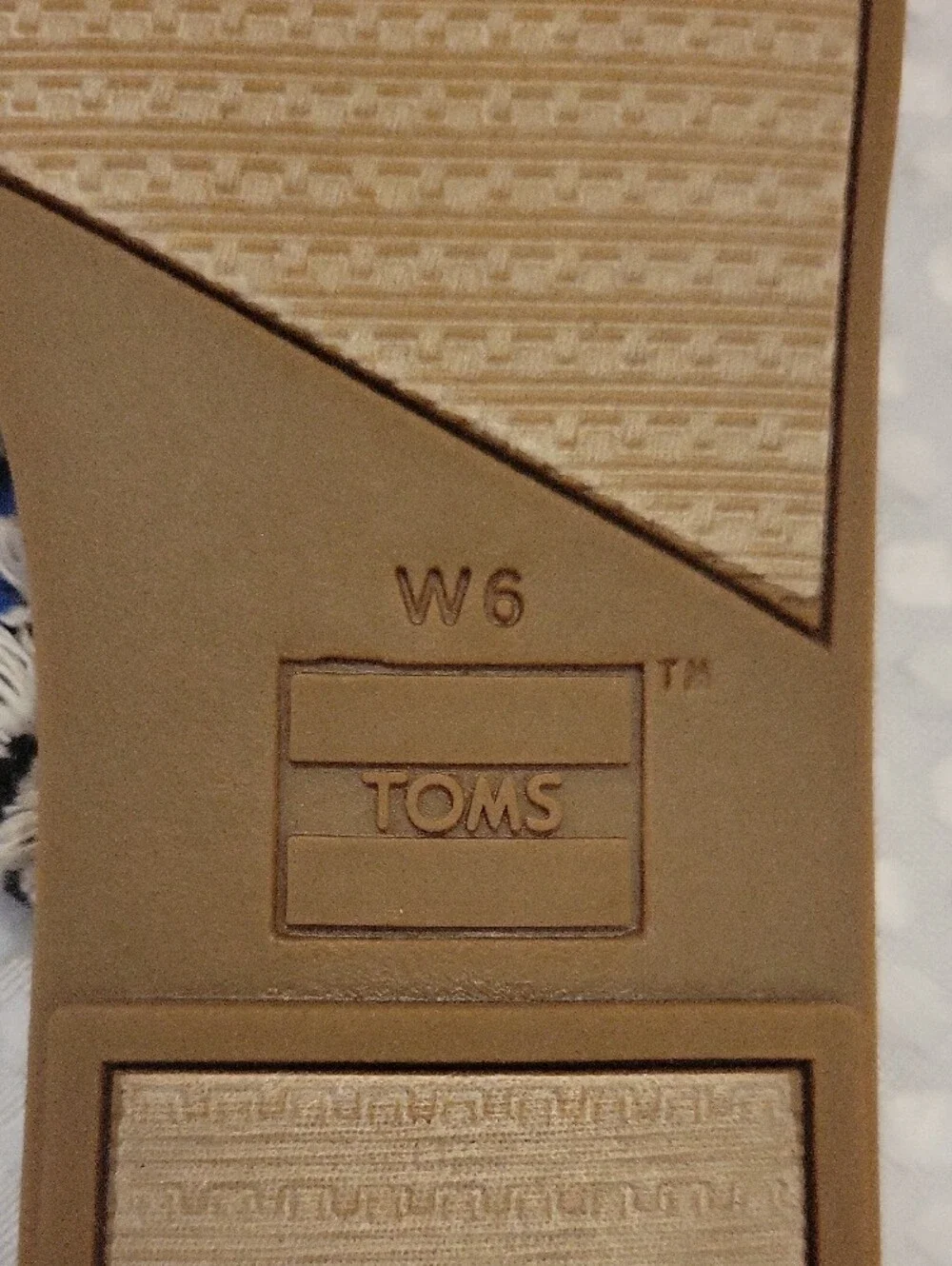 Toms Navy Coupe Crossover Sandals Slides Women’s Size 6 Boho Summer